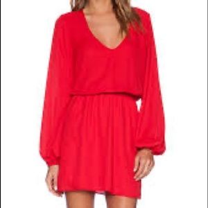 Show Me Your MuMu Rainey Mini Dress in Holiday Red Size Small